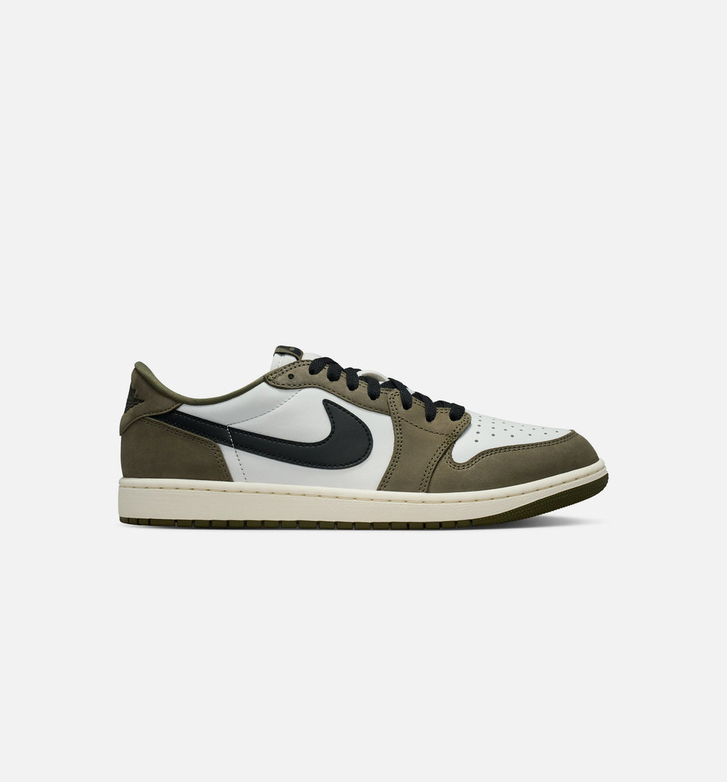 Air Jordan 1 Low OG Men's Lifestyle Shoes - Medium Olive/Black/Summit White/Sail